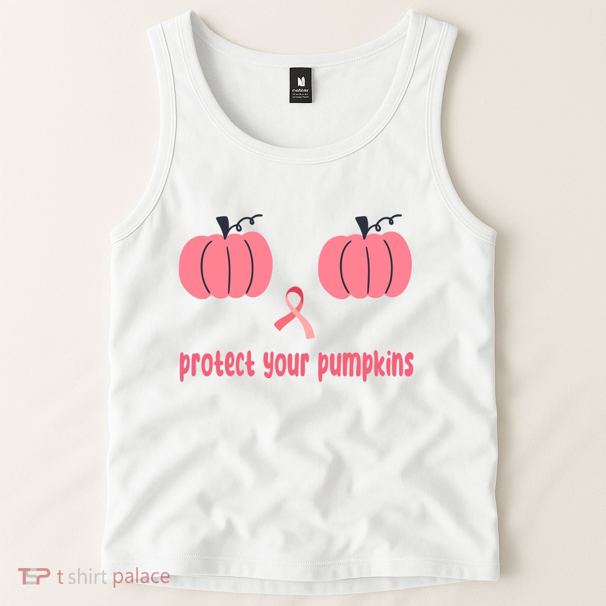 Protect Your Pumpkins Breast Cancer Awareness Tank Top