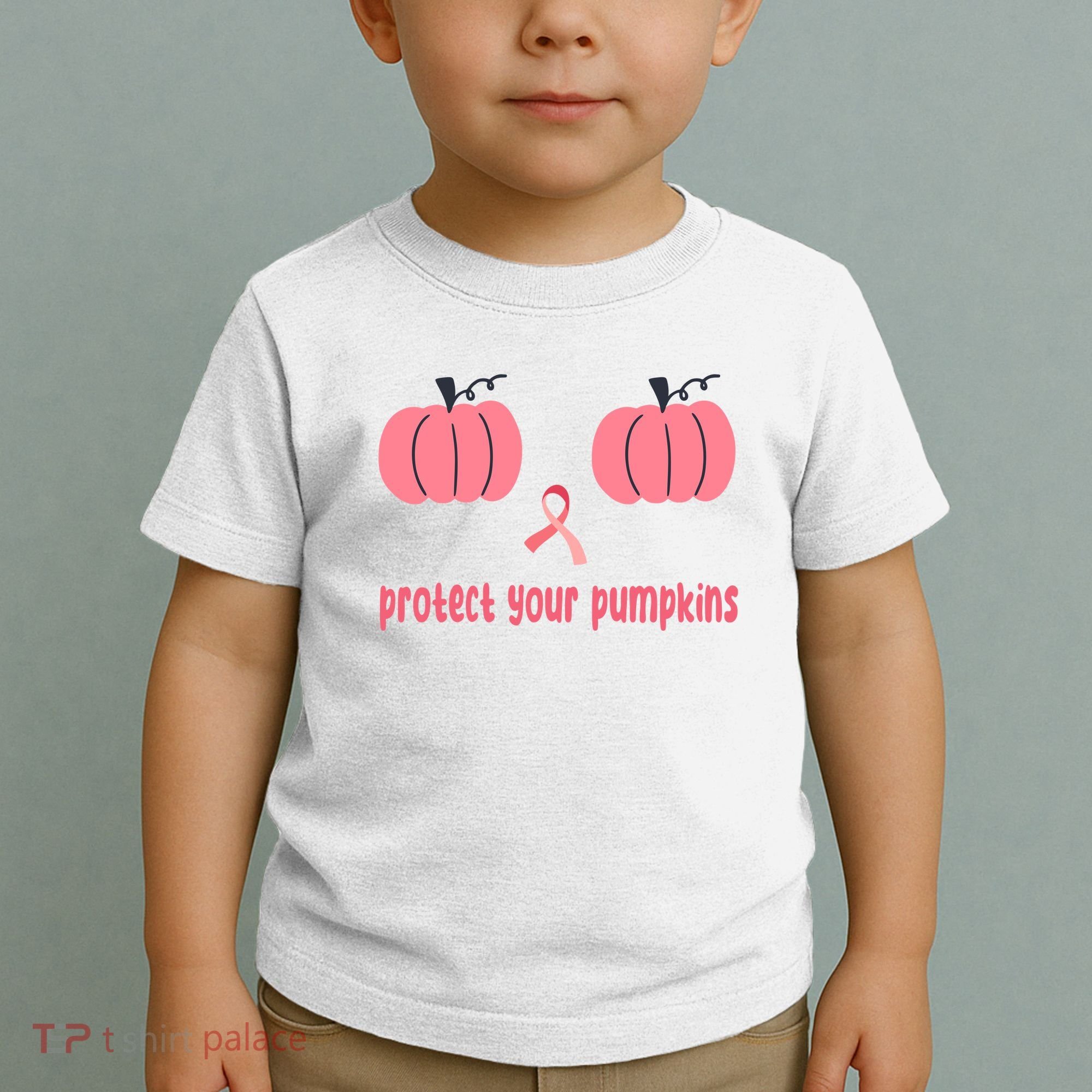 Protect Your Pumpkins Breast Cancer Awareness Toddler T-Shirt