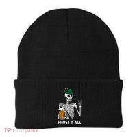 Prost YAll Skeleton Rocker Bavarian Rock Oktoberfest Beanie thumb 0