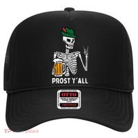 Prost YAll Skeleton Rocker Bavarian Rock Oktoberfest Hat thumb 0