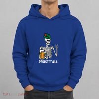 Prost YAll Skeleton Rocker Bavarian Rock Oktoberfest Hoodie thumb 0