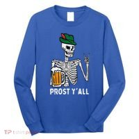 Prost YAll Skeleton Rocker Bavarian Rock Oktoberfest Long Sleeve Shirt thumb 0