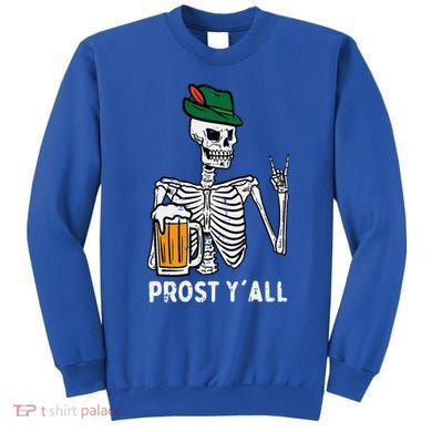 Prost YAll Skeleton Rocker Bavarian Rock Oktoberfest Sweatshirt