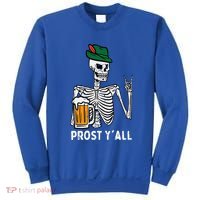 Prost YAll Skeleton Rocker Bavarian Rock Oktoberfest Sweatshirt thumb 0