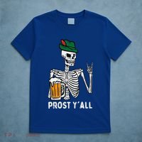 Prost YAll Skeleton Rocker Bavarian Rock Oktoberfest T-Shirt thumb 5