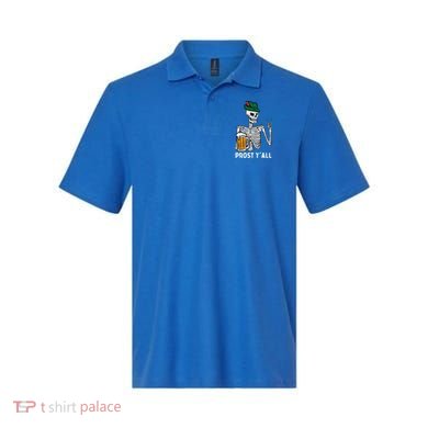 Prost YAll Skeleton Rocker Bavarian Rock Oktoberfest Polo