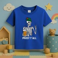 Prost YAll Skeleton Rocker Bavarian Rock Oktoberfest Toddler T-Shirt thumb 3