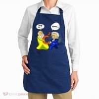 Pythagoras vs Einstein Funny Math Science Apron thumb 2