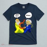 Pythagoras vs Einstein Funny Math Science T-Shirt thumb 5