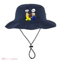 Pythagoras vs Einstein Funny Math Science Bucket Hat thumb 0