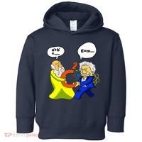 Pythagoras vs Einstein Funny Math Science Toddler Hoodie thumb 0