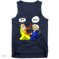Pythagoras vs Einstein Funny Math Science Tank Top thumb 0