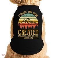Perhaps You Were Created For Such A Time As This Christian Doggie Tank thumb 0