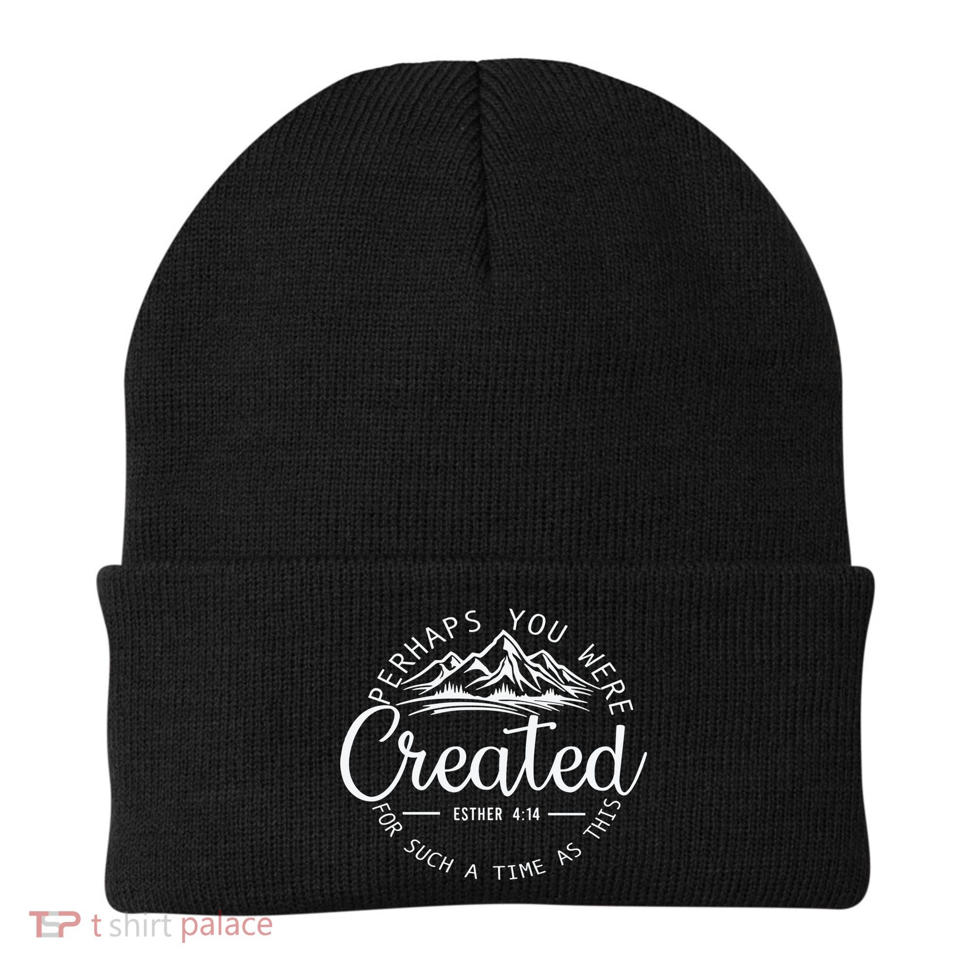 Perhaps You Were Created Christian Esther 4 14 Bible Verse Beanie