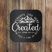 Perhaps You Were Created Christian Esther 4 14 Bible Verse Coaster thumb 0