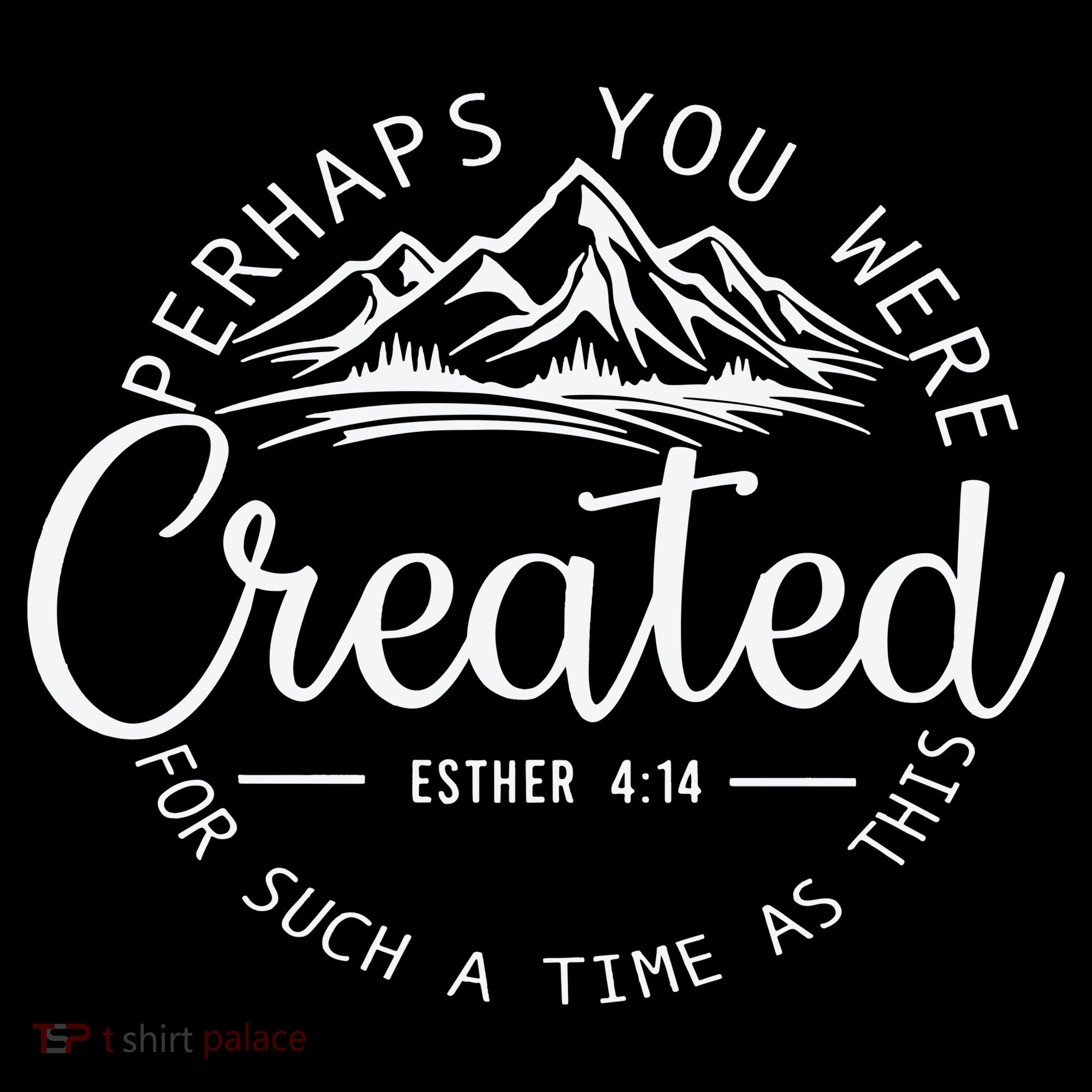 Perhaps You Were Created Christian Esther 4 14 Bible Verse Women's Hoodie