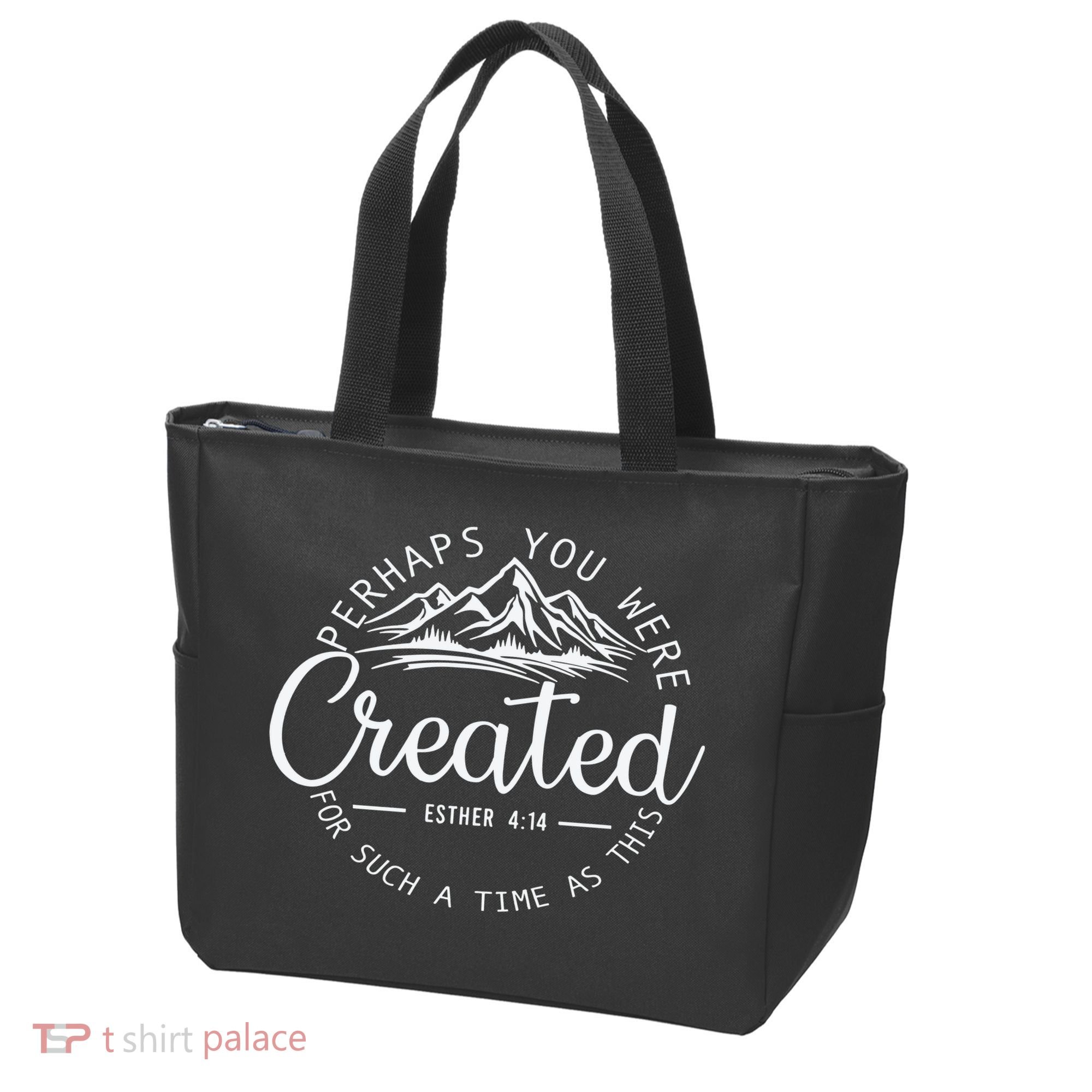 Perhaps You Were Created Christian Esther 4 14 Bible Verse Tote Bag