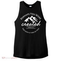 Perhaps You Were Created For Such A Time As This Esther 4 14 Great Gift Ladies PosiCharge Tri-Blend Wicking Tank thumb 0