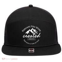 Perhaps You Were Created For Such A Time As This Esther 4 14 Great Gift 7 Panel Mesh Trucker Snapback Hat thumb 0
