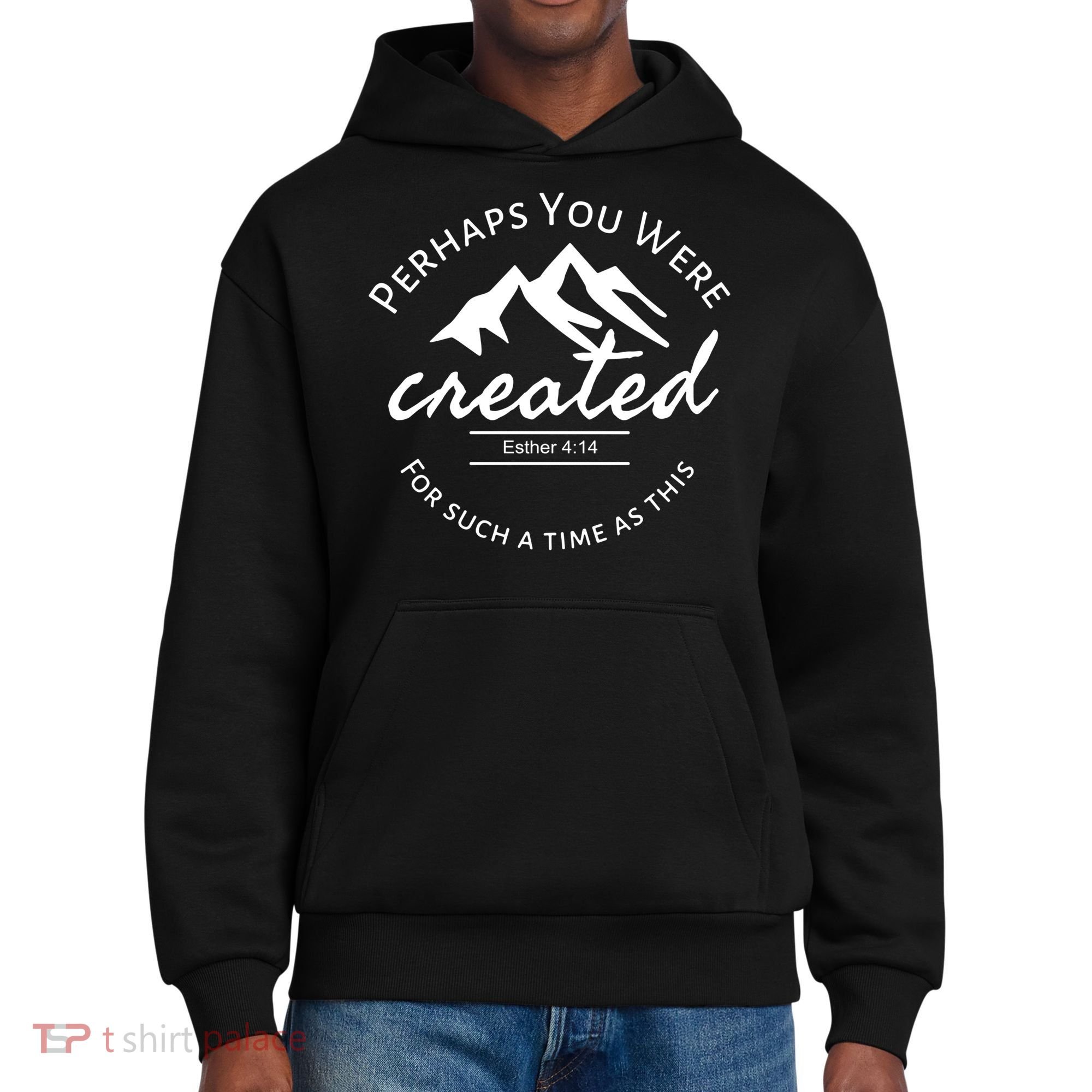 Perhaps You Were Created For Such A Time As This Esther 4 14 Great Gift District V.I.T. Heavyweight Hoodie