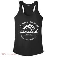 Perhaps You Were Created For Such A Time As This Esther 4 14 Great Gift Ladies PosiCharge Competitor Racerback Tank thumb 0