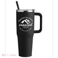 Perhaps You Were Created For Such A Time As This Esther 4 14 Great Gift 40oz Vacuum Insulated Stainless Steel Travel Tumbler thumb 0