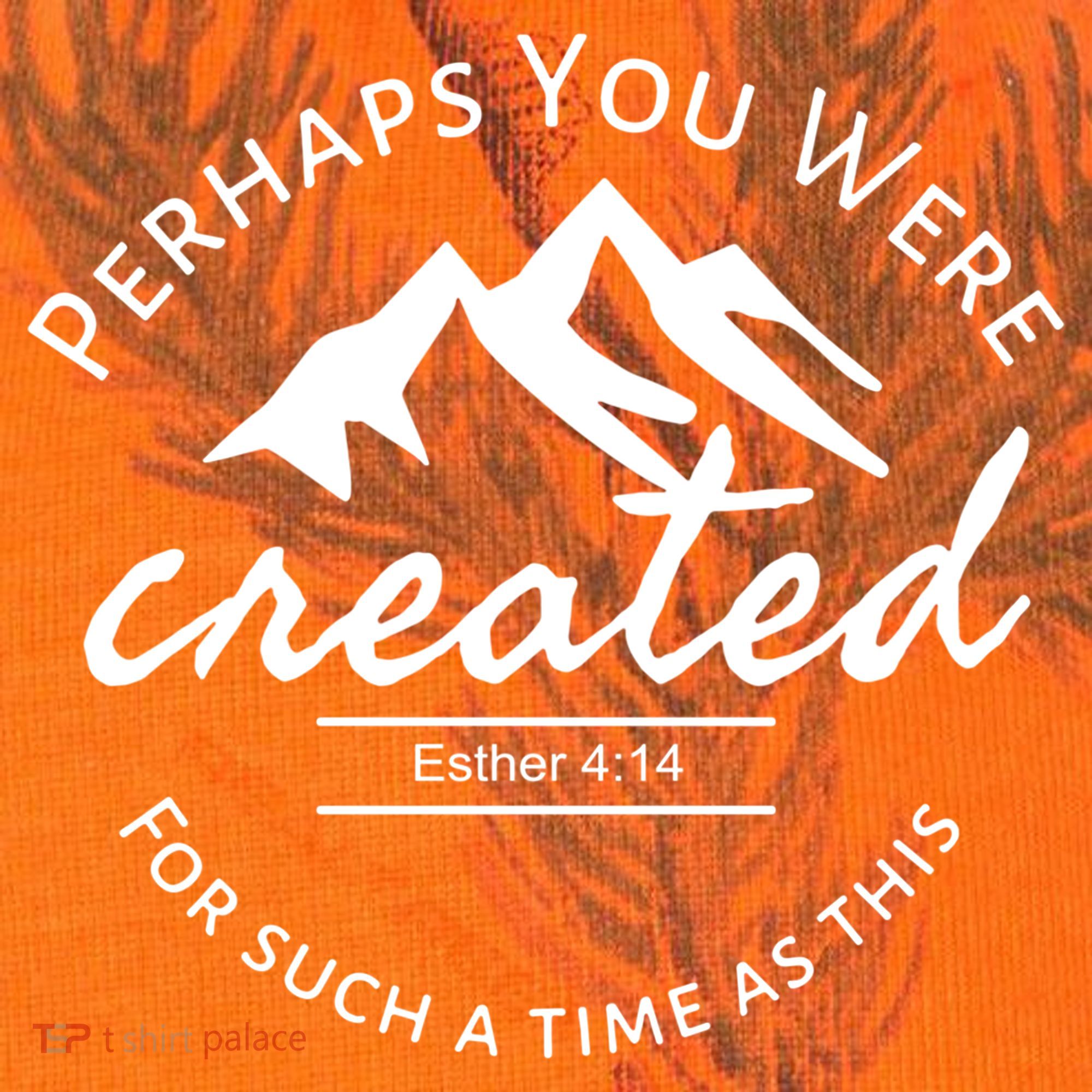 Perhaps You Were Created For Such A Time As This Esther 4 14 Great Gift Kati Licensed 12" Camo Cuffed Beanie