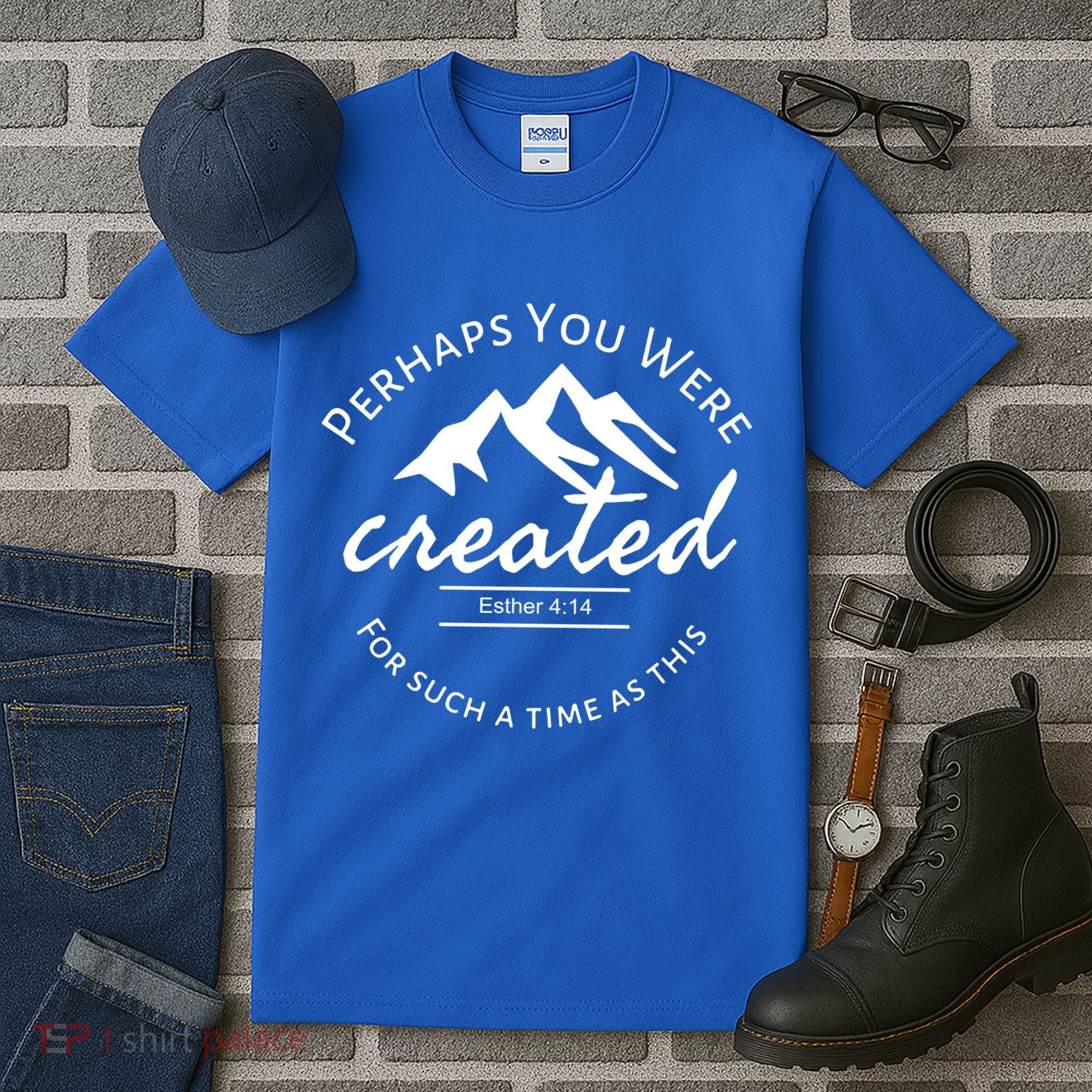Perhaps You Were Created For Such A Time As This Esther 4 14 Great Gift Tall T-Shirt
