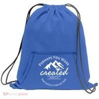 Perhaps You Were Created For Such A Time As This Esther 4 14 Great Gift Sweatshirt Cinch Pack Bag thumb 0