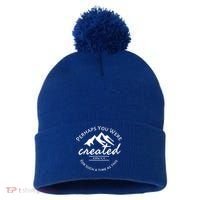Perhaps You Were Created For Such A Time As This Esther 4 14 Great Gift Pom Pom 12in Knit Beanie thumb 0
