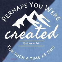 Perhaps You Were Created For Such A Time As This Esther 4 14 Great Gift Raglan Baseball Sleeve Shirt thumb 2