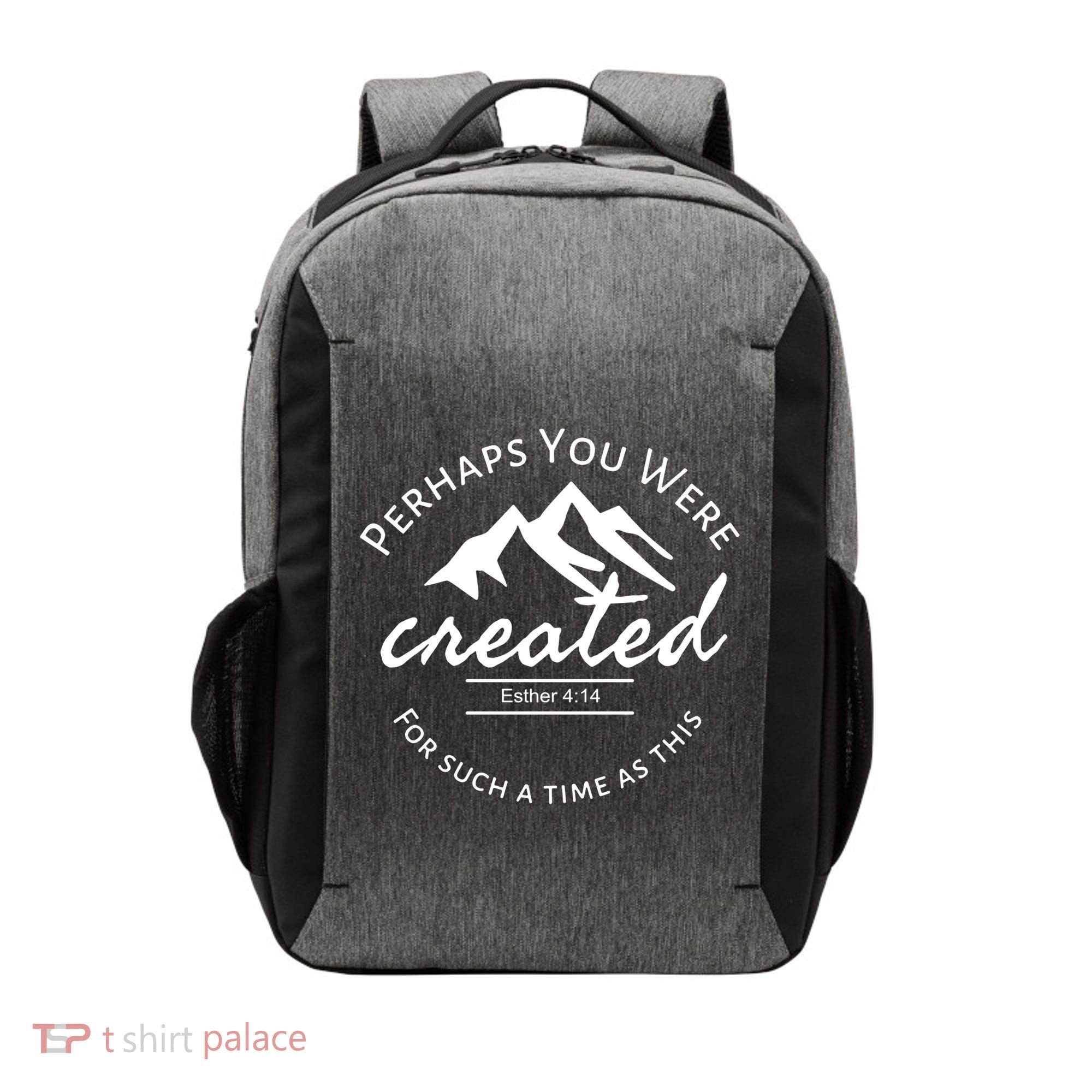 Perhaps You Were Created For Such A Time As This Esther 4 14 Great Gift Vector Backpack