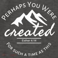 Perhaps You Were Created For Such A Time As This Esther 4 14 Great Gift Vector Backpack thumb 2