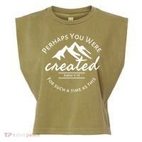 Perhaps You Were Created For Such A Time As This Esther 4 14 Great Gift Garment-Dyed Women's Muscle Tee thumb 0
