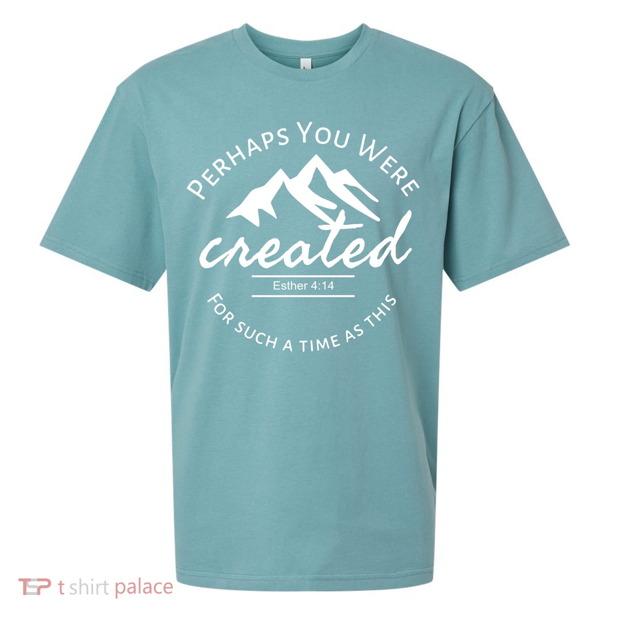Perhaps You Were Created For Such A Time As This Esther 4 14 Great Gift Sueded Cloud Jersey T-Shirt