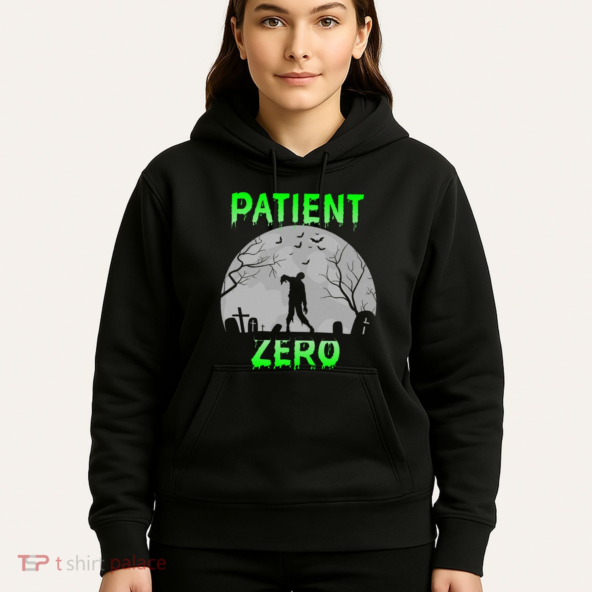 Patient Zero Funny Halloween Zombie Apocalypse Costume Hoodie
