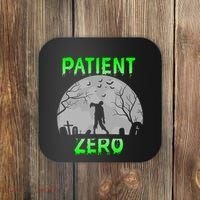 Patient Zero Funny Halloween Zombie Apocalypse Costume Coaster thumb 0