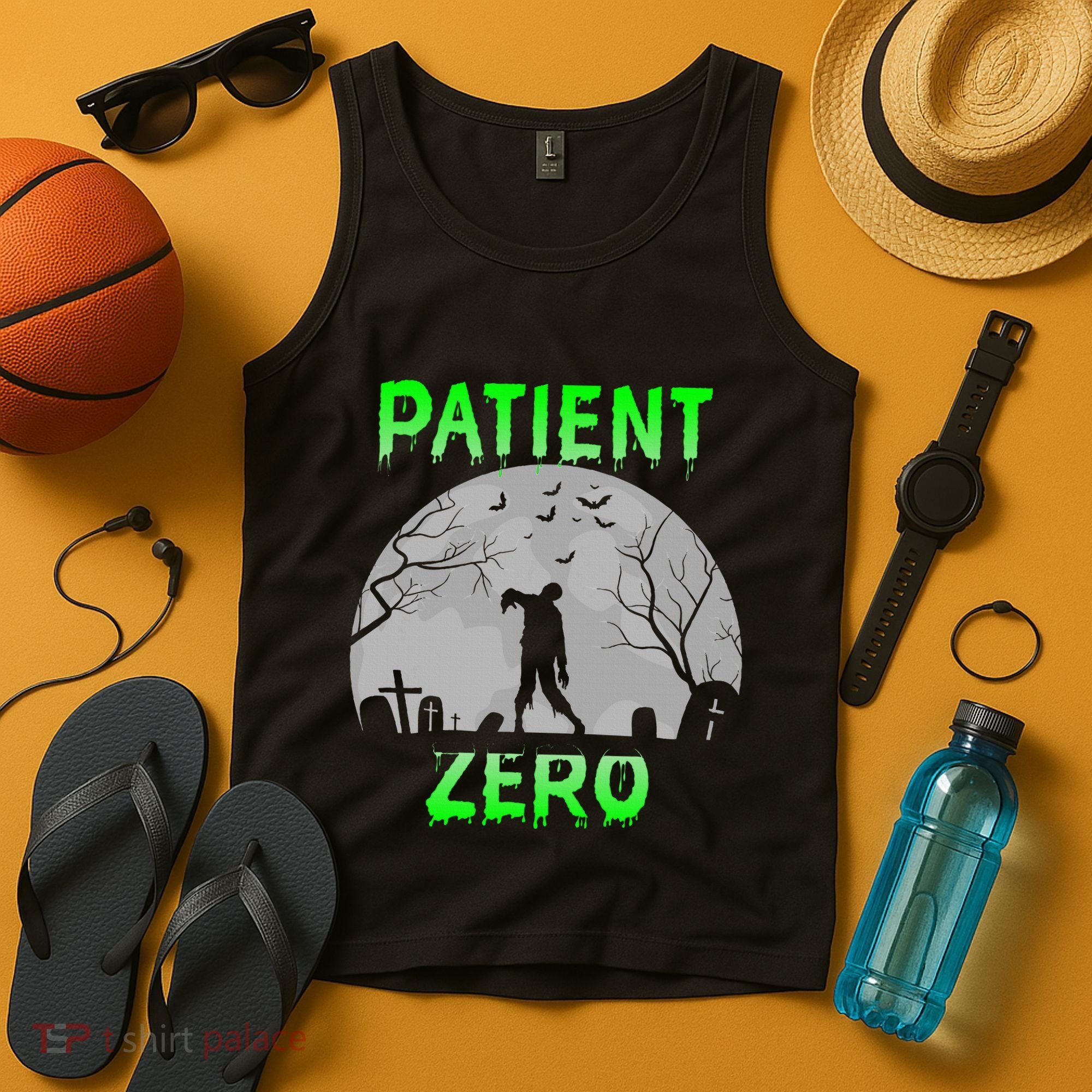 Patient Zero Funny Halloween Zombie Apocalypse Costume Tank Top