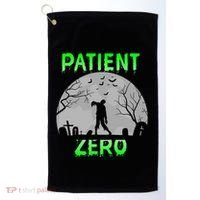 Patient Zero Funny Halloween Zombie Apocalypse Costume Golf Towel thumb 0