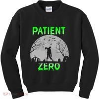 Patient Zero Funny Halloween Zombie Apocalypse Costume Kids Sweatshirt thumb 0