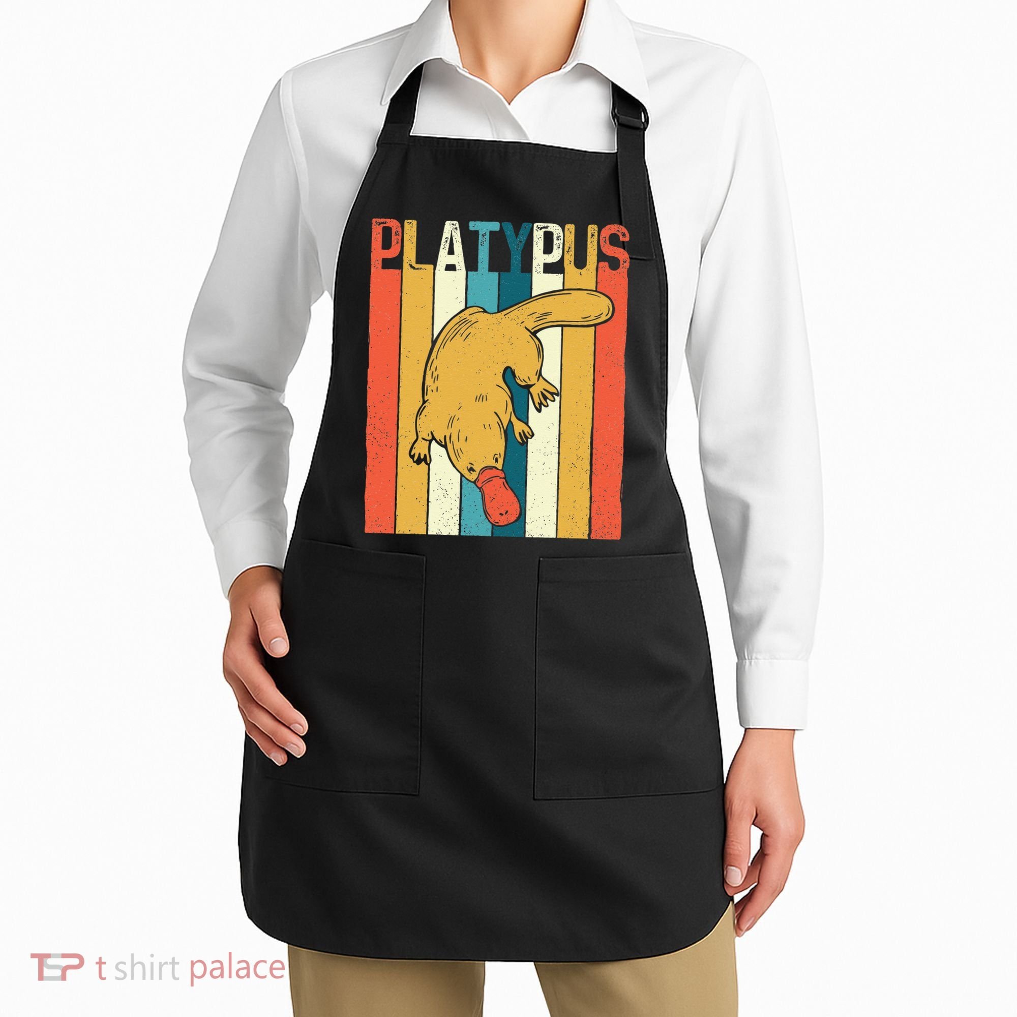 Platypus Zookeeper Marine Biologist Animal Lover Apron