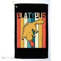 Platypus Zookeeper Marine Biologist Animal Lover Golf Towel thumb 0