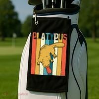 Platypus Zookeeper Marine Biologist Animal Lover Golf Towel thumb 2