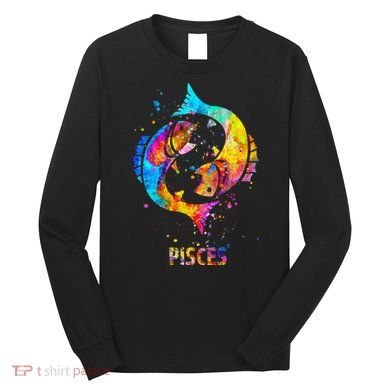 Pisces Zodiac Sign Long Sleeve Shirt