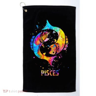 Pisces Zodiac Sign Golf Towel