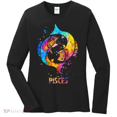 Pisces Zodiac Sign Women's Long Sleeve Shirt