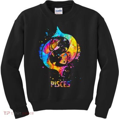 Pisces Zodiac Sign Kids Sweatshirt