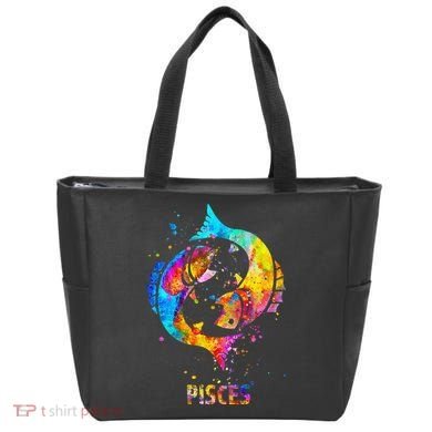 Pisces Zodiac Sign Tote Bag