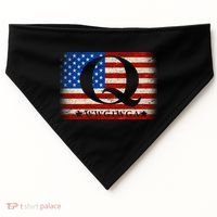 Q-anon  WWG1WGA Where We Go One We Go All USA-Made Doggie Bandana thumb 0