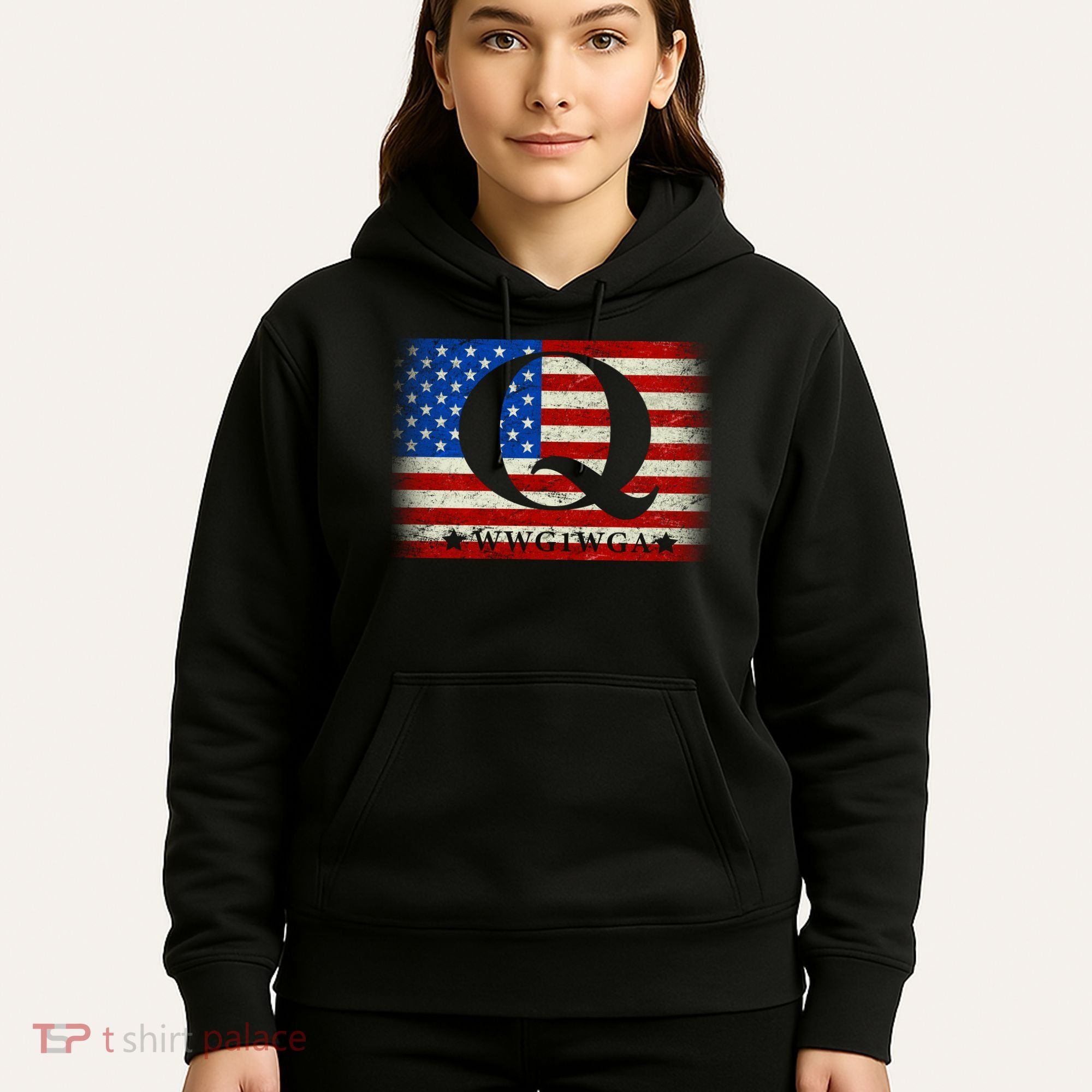 Q-anon  WWG1WGA Where We Go One We Go All Hoodie
